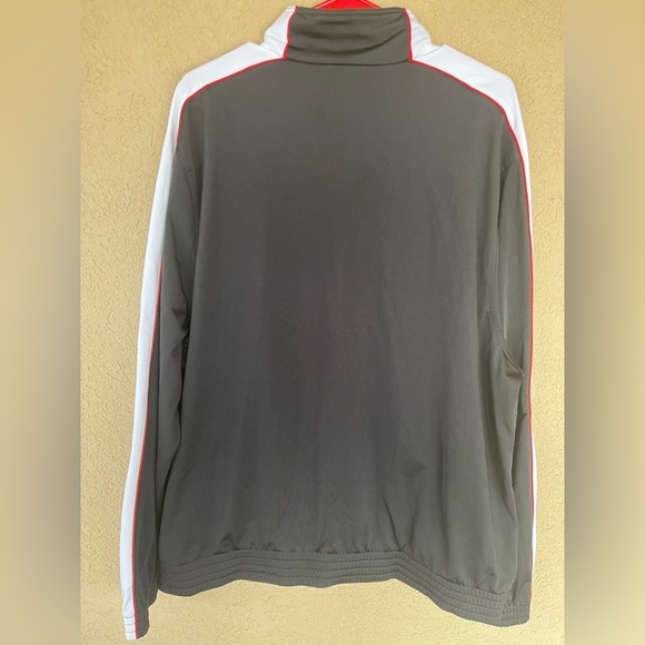 Men’s puma, gray, white and red full zip up jacket. Size XL - Picture 2 of 3